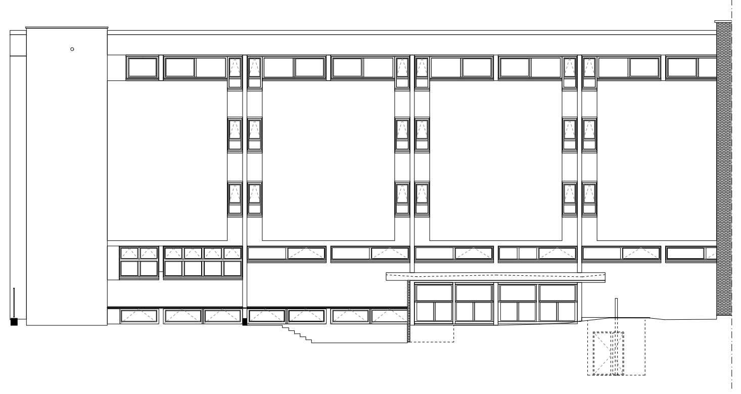 Plan facade 4 ecole élémentaire Cachin